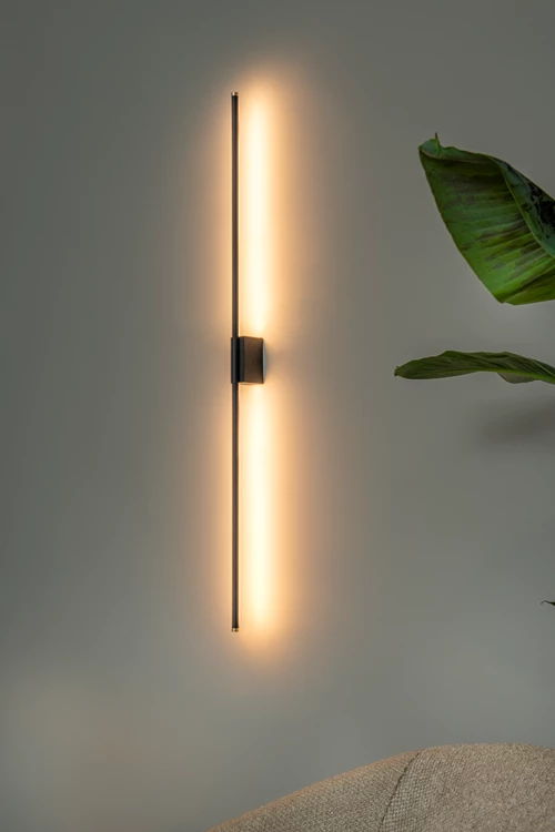 Lucide MARNIK - Wandlamp - LED Dimb. - CCT - 1x18W 2700K/4000K - Handbewegingssensor - Zwart | Premium - sfeer 1